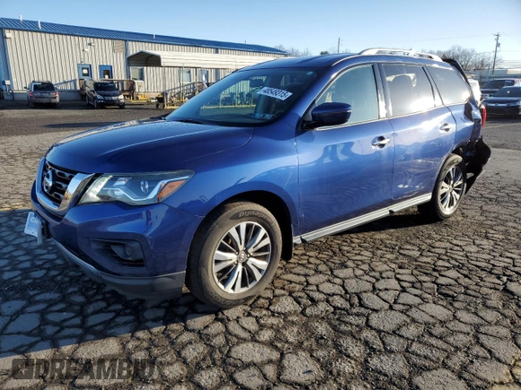2017 Nissan Pathfinder SV with VIN 5N1DR2MM5HC632319, listed as a Copart auction lot 48549315 with 131,729 mi miles and Salvage Title. Bid and sale history available at carsss.com. Image 1.