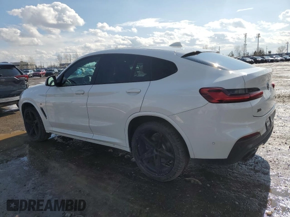 2019 BMW X4 M40i with VIN 5UXUJ5C58KLA93517, listed as a Copart auction lot 51622125 with 127,828 mi miles and Salvage title. Bid and sale history available at DreamBid. Image 2.