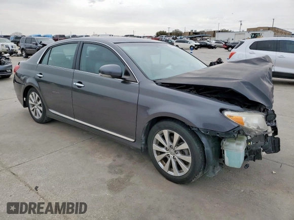 2012 Toyota Avalon with VIN 4T1BK3DB0CU466682, listed as a Copart auction lot 47593285 with Not Provided miles and Salvage Title. Bid and sale history available at DreamBid. Image 4.