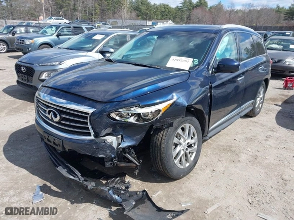 2015 Infiniti QX60 with VIN 5N1AL0MM6FC545034, listed as a IAAI auction lot 41892391 with 80,243 mi miles. Bid and sale history available at carsss.com. Image 2.
