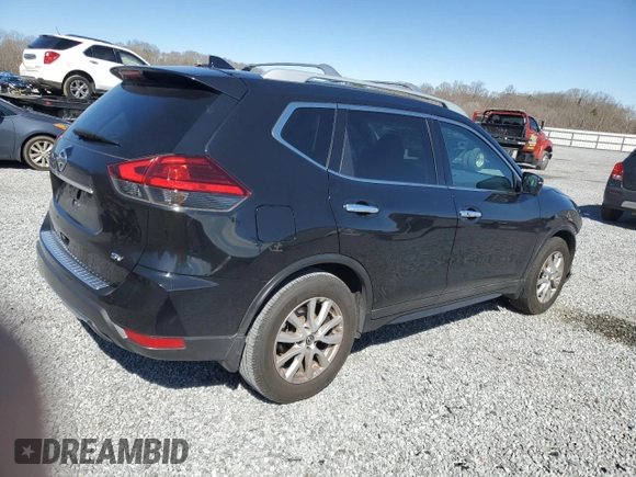 2017 Nissan Rogue SV with VIN 5N1AT2MT7HC896430, listed as a Copart auction lot 48078795 with 99,566 mi miles and Salvage Title. Bid and sale history available at carsss.com. Image 3.