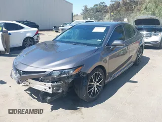 2023 Toyota Camry SE with VIN 4T1G11AK2PU098058, listed as a IAAI auction lot 42001861 with 45,058 mi miles. Bid and sale history available at carsss.com. Image 21.