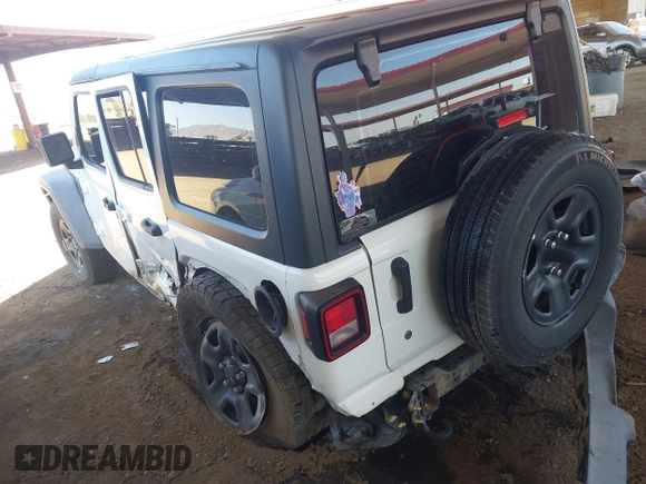 2020 Jeep Wrangler Unlimited Sport S z VIN 1C4HJXDG3LW188241, wystawiony jako IAAI lot #42371324 z przebiegiem 86 216 mil mil oraz . Historia ofert i sprzedaży dostępna na DreamBid. Obrazek 3.