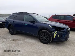 2025 Subaru Outback Onyx z VIN 4S4BTALC3S3141167, wystawiony jako Copart lot #43535255 z przebiegiem 4 073 mil mil oraz Szkoda całkowita • Salvage title. Historia ofert i sprzedaży dostępna na DreamBid. Obrazek 4.