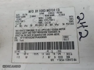 2007 Ford Ranger XL with VIN 1FTYR10D87PA00895, listed as a Copart auction lot 85802824 with 0 mi miles and Salvage Title. Bid and sale history available at carsss.com. Image 12.