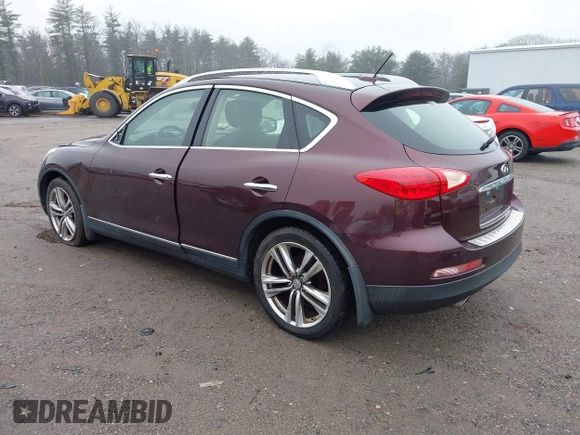 2012 Infiniti EX Journey with VIN JN1AJ0HR1CM451376, listed as a IAAI auction lot 41895135 with 165,592 mi miles. Bid and sale history available at carsss.com. Image 3.