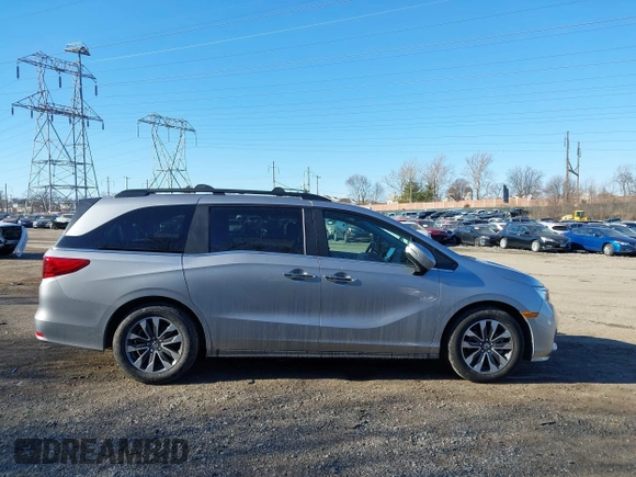 2023 Honda Odyssey EX-L with VIN 5FNRL6H68PB070545, listed as a IAAI auction lot 41331357 with 13,448 mi miles. Bid and sale history available at carsss.com. Image 13.