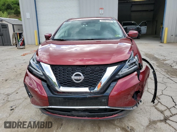 2023 Nissan Murano SL z VIN 5N1AZ2CS3PC135934, wystawiony jako Copart lot #54907225 z przebiegiem 16 899 mil mil oraz Szkoda całkowita • Salvage title. Historia ofert i sprzedaży dostępna na DreamBid. Obrazek 5.