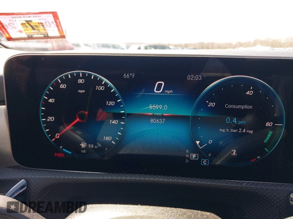 2019 Mercedes-Benz A 220 with VIN WDD3G4FB7KW022334, listed as a IAAI auction lot 41902489 with 80,637 mi miles and . Bid and sale history available at DreamBid. Image 7.