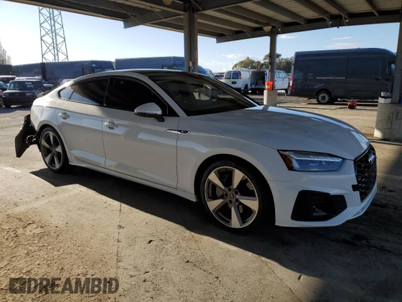 2021 Audi A5 Sportback S line Premium Plus with VIN WAUFACF53MA027038, listed as a Copart auction lot 47670395 with 41,492 mi miles and Salvage Title. Bid and sale history available at carsss.com. Image 4.