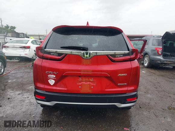 2021 Honda CR-V Touring with VIN 2HKRW2H9XMH663315, listed as a IAAI auction lot 42188893 with 26,203 mi miles and . Bid and sale history available at DreamBid. Image 16.