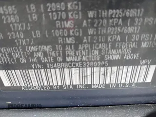 2014 Subaru Outback Premium with VIN 4S4BRBCCXE3280205, listed as a IAAI auction lot 42192715 with Not Provided miles and . Bid and sale history available at DreamBid. Image 9.
