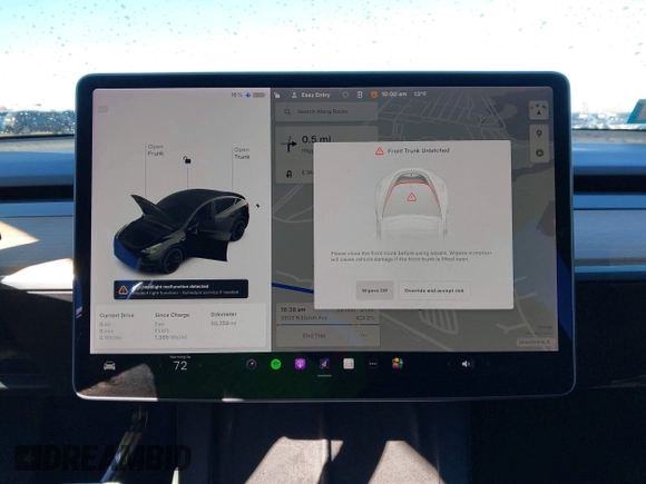 2022 Tesla Model Y Performance with VIN 7SAYGDEFXNF313636, listed as a IAAI auction lot 41660019 with 30,258 mi miles and . Bid and sale history available at DreamBid. Image 7.