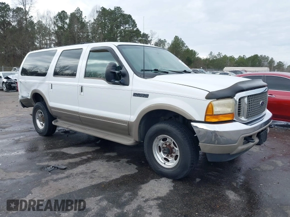 2000 Ford Excursion Limited with VIN 1FMNU43S0YEC77191, listed as a IAAI auction lot 41593538 with 207,847 mi miles and . Bid and sale history available at DreamBid. Image 1.