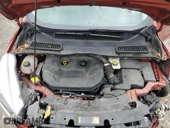 2019 Ford Escape Titanium with VIN 1FMCU9J96KUC45752, listed as a Copart auction lot 55819195 with 51,748 mi miles and Salvage title. Bid and sale history available at DreamBid. Image 11.