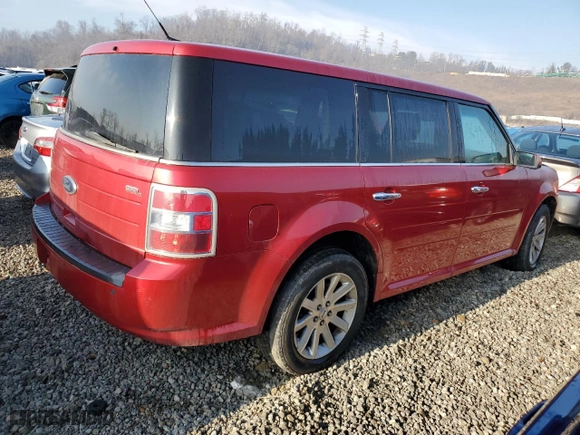 2010 Ford Flex SEL with VIN 2FMGK5CC4ABB21590, listed as a Copart auction lot 46996015 with 231,309 mi miles and Salvage Title. Bid and sale history available at carsss.com. Image 3.