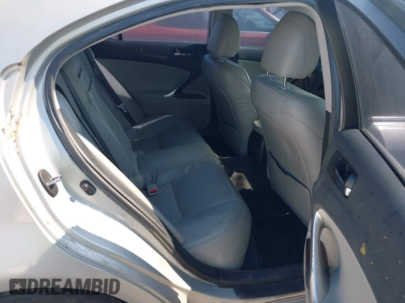 2007 Lexus IS 250 with VIN JTHBK262875038949, listed as a IAAI auction lot 42736588 with 131,160 mi miles and . Bid and sale history available at DreamBid. Image 8.