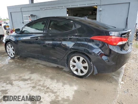 2013 Hyundai Elantra GLS with VIN 5NPDH4AE9DH334161, listed as a Copart auction lot 62475005 with 188,958 mi miles and Salvage title. Bid and sale history available at DreamBid. Image 2.