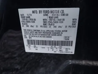 2013 Ford Edge SEL with VIN 2FMDK4JC4DBE34689, listed as a IAAI auction lot 41518456 with 1 mi miles. Bid and sale history available at carsss.com. Image 9.