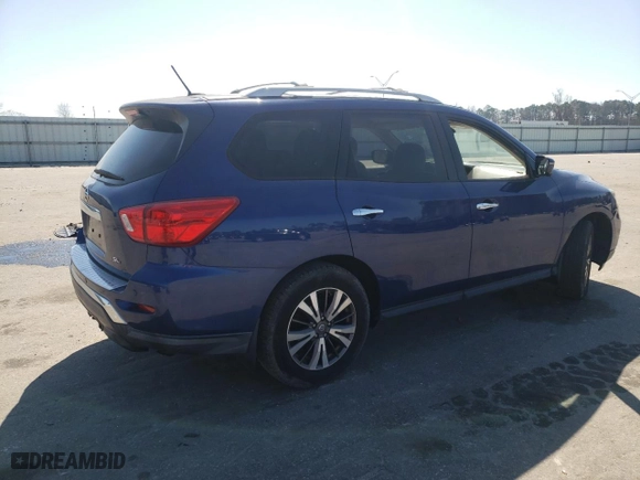 2017 Nissan Pathfinder SV with VIN 5N1DR2MN7HC901932, listed as a Copart auction lot 48744555 with 87,055 mi miles and Clean Title. Bid and sale history available at carsss.com. Image 3.