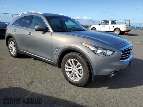 2013 Infiniti FX with VIN JN8CS1MU4DM141943, listed as a Copart auction lot 48251305 with 89,764 mi miles and Salvage title. Bid and sale history available at DreamBid. Image 4.