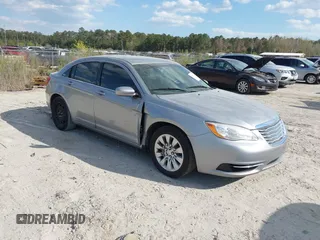 2014 Chrysler 200 LX with VIN 1C3CCBAG3EN152347, listed as a IAAI auction lot 41899981 with 102,918 mi miles. Bid and sale history available at carsss.com. Image 1.