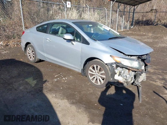 2012 Honda Civic Cpe EX with VIN 2HGFG3B80CH504785, listed as a IAAI auction lot 41651632 with 139,635 mi miles. Bid and sale history available at carsss.com. Image 1.