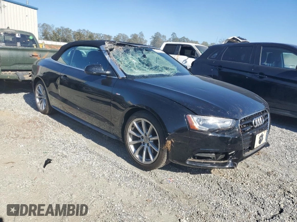 2016 Audi A5 Premium with VIN WAUD2AFHXGN005747, listed as a Copart auction lot 75031624 with 49,068 mi miles and Salvage title. Bid and sale history available at DreamBid. Image 4.