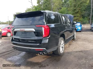 2021 GMC Yukon XL Denali with VIN 1GKS2JKLXMR357630, listed as a IAAI auction lot 40387131 with 1 mi miles. Bid and sale history available at carsss.com. Image 4.