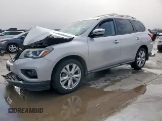 2018 Nissan Pathfinder SV with VIN 5N1DR2MN0JC671320, listed as a Copart auction lot 48250555 with 0 mi miles and Salvage Title. Bid and sale history available at carsss.com. Image 1.