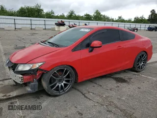 2013 Honda Civic Cpe LX with VIN 2HGFG3B56DH517628, listed as a Copart auction lot 51462175 with 104,688 mi miles and Non Repairable. Bid and sale history available at carsss.com. Image 1.
