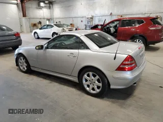 2002 Mercedes-Benz SLK-Class 2.3L Kompressor with VIN WDBKK49F42F262412, listed as a Copart auction lot 74314334 with 126,333 mi miles and Clean Title. Bid and sale history available at carsss.com. Image 2.