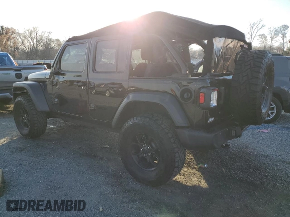 2024 Jeep Wrangler Sport S with VIN 1C4PJXDG1RW277777, listed as a Copart auction lot 49437045 with 10,405 mi miles and Salvage title. Bid and sale history available at DreamBid. Image 2.