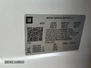 2019 Cadillac XT4 FWD Premium Luxury с VIN 1GYFZCR4XKF229304, выставлен на аукционе Copart как лот 62272325 с пробегом 26 322 миль миль и Списание • Salvage title. История ставок и продаж доступна на DreamBid. Изображение 12.