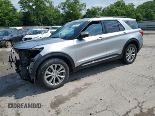 2020 Ford Explorer XLT z VIN 1FMSK8DH1LGA68798, wystawiony jako Copart lot #60300715 z przebiegiem 98 996 mil mil oraz Szkoda całkowita • Salvage title. Historia ofert i sprzedaży dostępna na DreamBid. Obrazek 1.