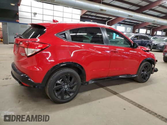2022 Honda HR-V Sport with VIN 3CZRU6H19NM731195, listed as a Copart auction lot 41741475 with 160,051 mi miles and Salvage Title. Bid and sale history available at carsss.com. Image 3.