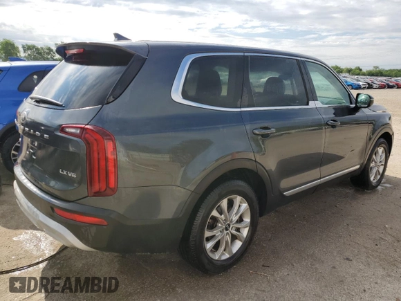 2020 Kia Telluride LX with VIN 5XYP2DHC6LG023733, listed as a Copart auction lot 59102625 with 99,279 mi miles and Salvage title. Bid and sale history available at DreamBid. Image 3.