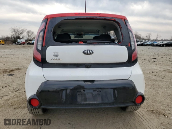 2016 Kia Soul + with VIN KNDJP3A57G7293344, listed as a Copart auction lot 49717085 with 95,885 mi miles and Salvage Title. Bid and sale history available at carsss.com. Image 6.
