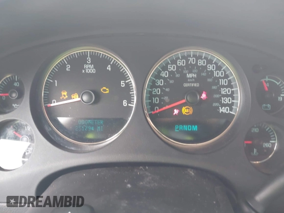 2012 Chevrolet Tahoe Commercial with VIN 1GNLC2E02CR322901, listed as a IAAI auction lot 42679887 with 251,794 mi miles and . Bid and sale history available at DreamBid. Image 7.
