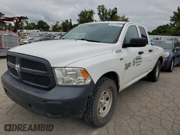 2021 Ram 1500 Tradesman with VIN 1C6RR7FG1MS509140, listed as a Copart auction lot 66512834 with 115,511 mi miles and Salvage title. Bid and sale history available at DreamBid. Image 1.