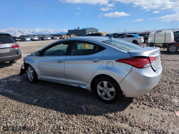2013 Hyundai Elantra GLS PZEV with VIN KMHDH4AE0DU678155, listed as a Copart auction lot 49678705 with 108,440 mi miles and Salvage Title. Bid and sale history available at carsss.com. Image 2.