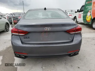 2015 Hyundai Genesis 5.0L with VIN KMHGN4JFXFU070032, listed as a Copart auction lot 68351644 with 132,828 mi miles and Non Repairable. Bid and sale history available at carsss.com. Image 6.