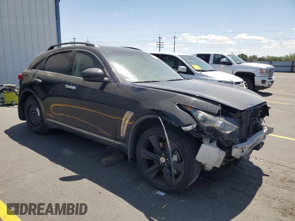 2011 Infiniti FX with VIN JN8BS1MW3BM760253, listed as a Copart auction lot 62412525 with Not provided miles and Salvage title. Bid and sale history available at DreamBid. Image 4.