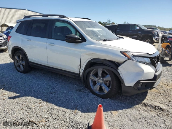 2020 Honda Passport Touring with VIN 5FNYF7H94LB003700, listed as a Copart auction lot 75535544 with 0 mi miles and Salvage Title. Bid and sale history available at carsss.com. Image 4.