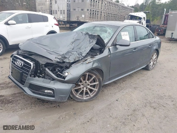 2014 Audi A4 Premium Plus with VIN WAUFFAFL5EA081043, listed as a IAAI auction lot 41576443 with 137,680 mi miles. Bid and sale history available at carsss.com. Image 2.