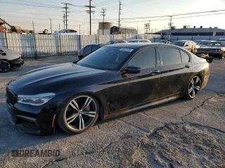 2017 BMW 7 Series 750i with VIN WBA7F0C57HGM21136, listed as a Copart auction lot 88525335 with 102,508 mi miles and Salvage Title. Bid and sale history available at carsss.com. Image 1.