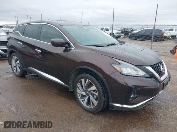 2021 Nissan Murano SL with VIN 5N1AZ2CJ9MC115755, listed as a IAAI auction lot 42140963 with 89,692 mi miles and . Bid and sale history available at DreamBid. Image 1.