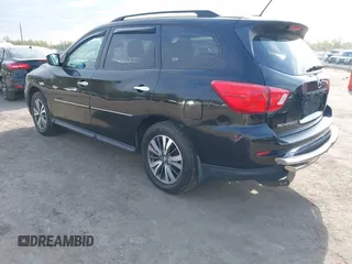 2017 Nissan Pathfinder SV with VIN 5N1DR2MM7HC651986, listed as a IAAI auction lot 42012621 with 379,678 mi miles. Bid and sale history available at carsss.com. Image 3.