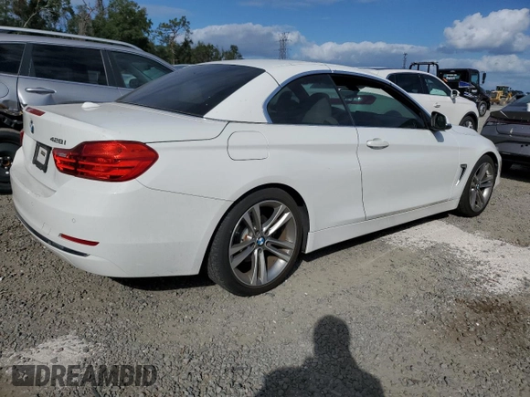 2016 BMW 4 Series 428i with VIN WBA3V7C54G5A27939, listed as a Copart auction lot 80689834 with 66,698 mi miles and Salvage title. Bid and sale history available at DreamBid. Image 3.