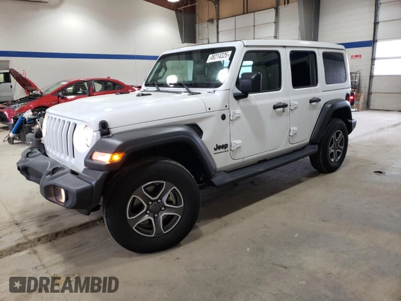 2023 Jeep Wrangler Willys with VIN 1C4HJXDNXPW618044, listed as a Copart auction lot 49214325 with 15,344 mi miles and Salvage title. Bid and sale history available at DreamBid. Image 1.
